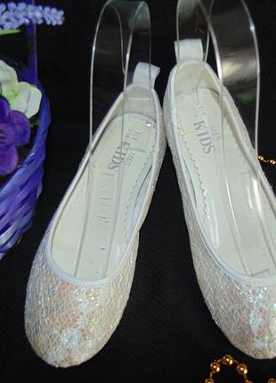 Ошатні балетки m&s kids 32(13)р,ст. 20см.мега вибір взуття та одягу!