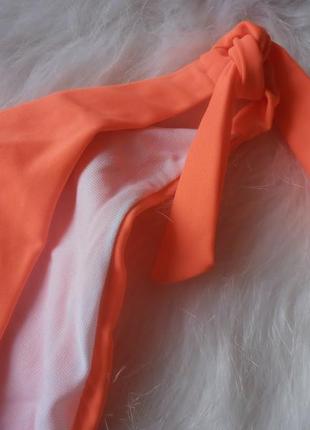Гарні помаранчеві плавки з вишивкою3 фото