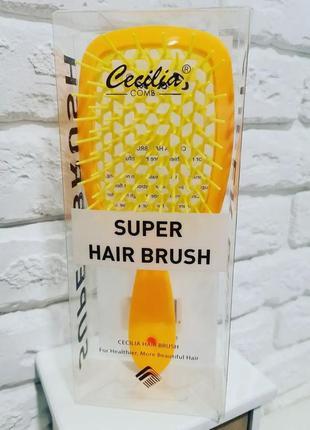 Гребінець для волосся super hair brush2 фото