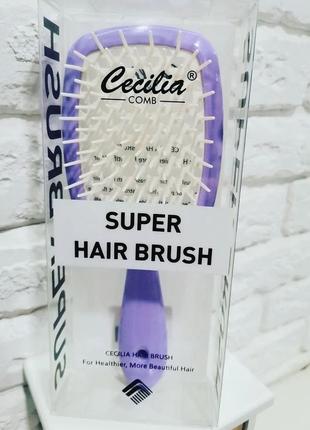 Расческа для волос super hair brush cecilia2 фото