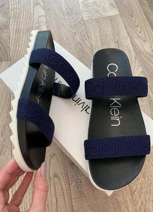 Шлепанцы calvin klein шльопанці