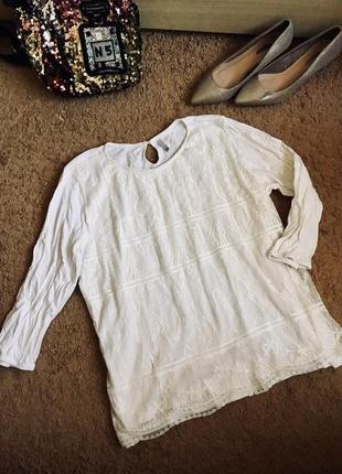 Кофточка з мереживом спереду, розмір м, l