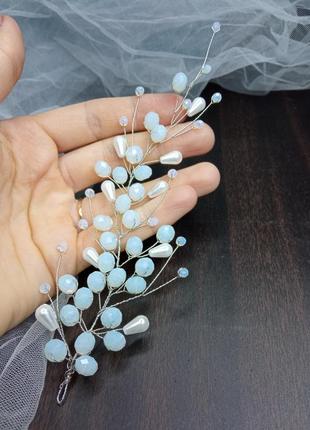 Прикраси для волосся,шпилька для волосся, шпилька в зачіску, прикраси для волосся, прикраси для нареченої, прикраса, біжутерія 4
