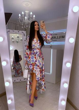 Платье на запах люкс качество