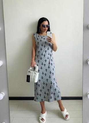 Сукня-футболка, платье -футболка миди