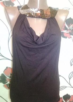 Жіноча майка з паєтками