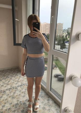 Костюм топ спідниця