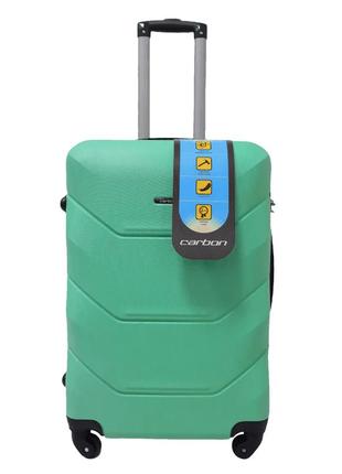 Дорожный средний пластиковый чемодан на колесиках madisson  147 m синий чемоданчик на колесах чемодан франция9 фото