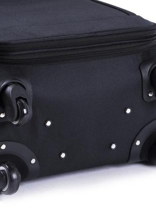 Велика сіра валіза дорожній чемодан розмір l валіза текстильна на 4 колеса wings тканинна валіза велика7 фото