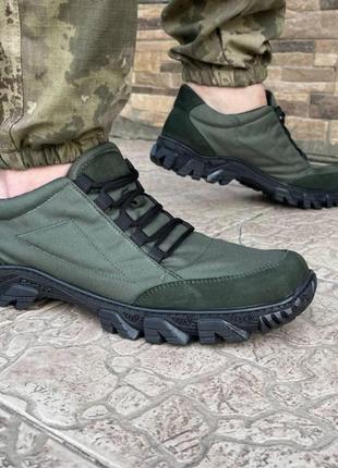 Тактические кроссовки мужские летние сетка  зеленые (военные,защитные,хаки) - мужская тактическая обувь10 фото