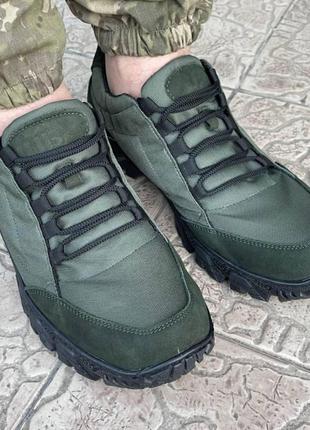Тактические кроссовки мужские летние сетка  зеленые (военные,защитные,хаки) - мужская тактическая обувь8 фото