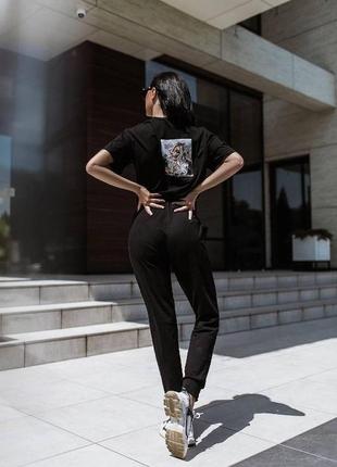 Супер стильный летний комбинезон из стрейч льна на бретелях полубатал и батал