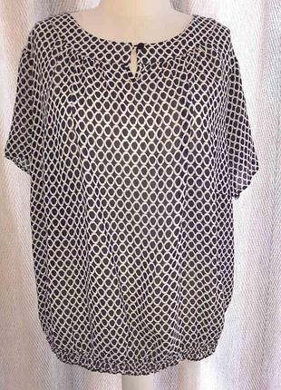 Шикарная женская вечерняя легкая блузка. блузка с коротким рукавом. большой размер, батал