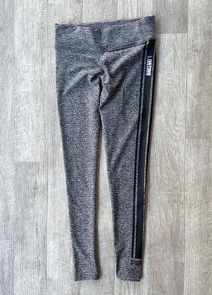 Pink yoga лосины серые s спортивные