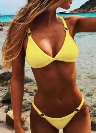 Купальник раздельный желтый