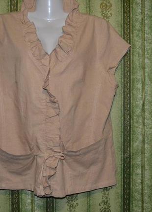 Классная коттоновая блуза жилет, с этикеткой, коттон