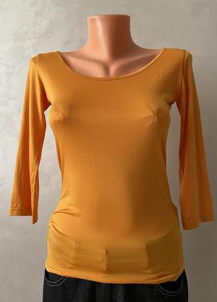 Базова блузка під піджак//помаранчева блузка