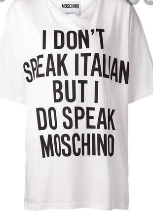 Футболка moschino оверсайз, топ