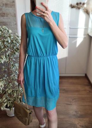 Віскозна легка сукня літня голуба h&m