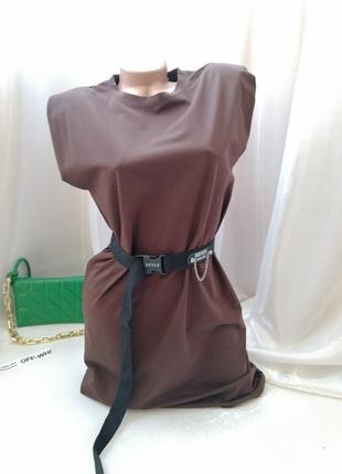 Стильне жіноче сукня з плічками🔥 🌹🌿виробництво: фабричний китай 🌹🌿якість the best👌🏻 🌹🌿з3 фото