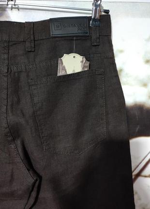 Классические льняные джинсы4 фото