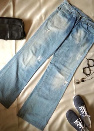 Брендовые джинсы голубые