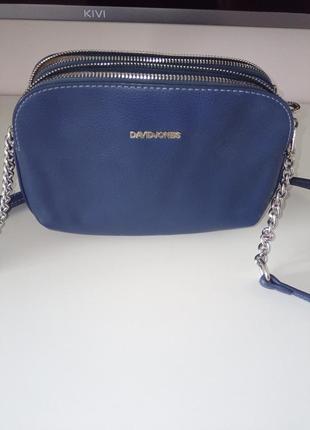 Красивая женская синяя сумочка