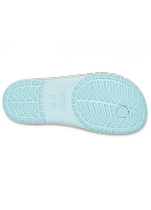 Шльопанці crocs bayaband flip ice blue / melon 205393 жіночі шльопанці крокси5 фото