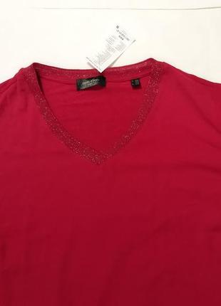 Червона блуза блузка блузон батал німеччина3 фото