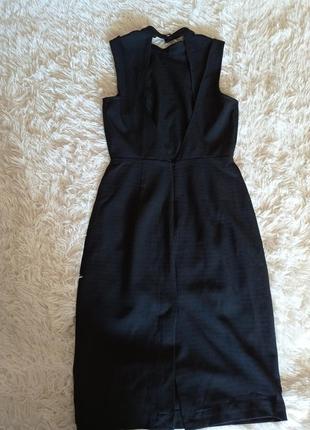 Чорне плаття з відкритою спиною5 фото