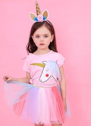 Комплект костюм юникорн (единорог) unicorn для девочки