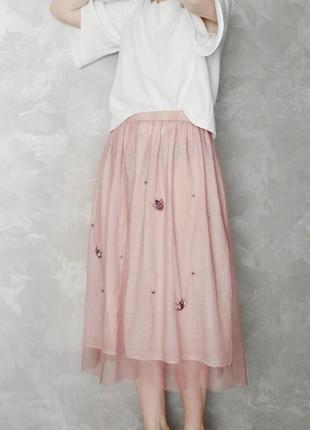 Нарядна спідниця вишивка