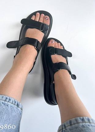 Босоніжки жіночі натур шкіра