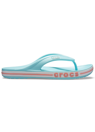 В'єтнамки crocs bayaband flip ice blue / melon 205393 жіночі шльопанці крокси3 фото