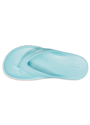 В'єтнамки crocs bayaband flip ice blue / melon 205393 жіночі шльопанці крокси4 фото