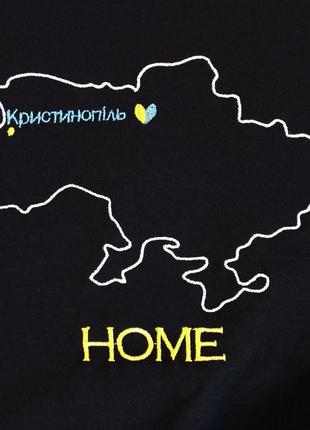 Вишита патріотична трикотажна футболка вишиванка жіноча з україною в серці серцем  патриотическая вышиванка вышитая футболка женская4 фото