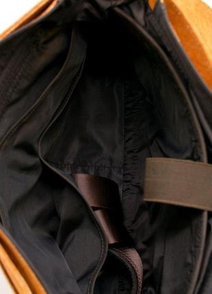 Сумка-портфель из парусины (канвас) и кожи ry-0001-4lx бренд tarwa6 фото