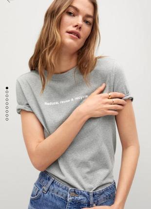 Футболка mango в стилі zara