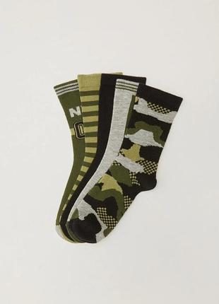 4 - 6 лет 26 - 29 новые фирменные носки мальчику камуфляж набор 5 пар lc waikiki вайкики2 фото