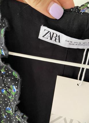 Плаття zara сукню в квітковий принт3 фото