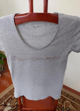 Футболка Calvin K50K508871 Big & Tall Olivgrön sweatshirt med stor logga