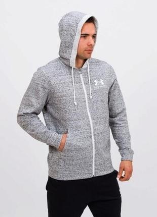 Under armour sportstyle terry full zip 1345776-112 толстовка худі кофта оригінал реглан - s