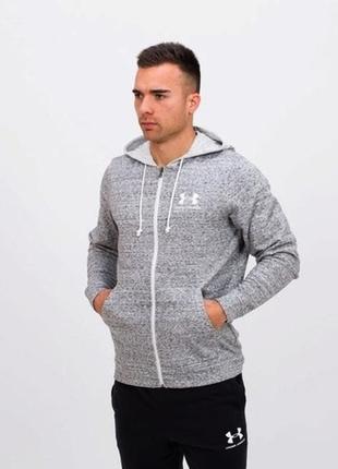 Under armour sportstyle terry full zip 1345776-112 толстовка кофта худі оригінал реглан - s2 фото