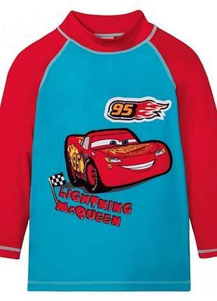 Кофта пляжная солнцезащитная для купания молния маквин тачки disney pixar cars