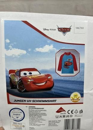 Кофта пляжна сонцезахисна для купання блискавка маквин тачки disney pixar cars2 фото