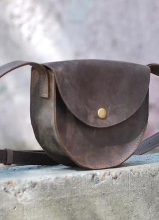 Маленька шкіряна сумочка українського бренду bagllet