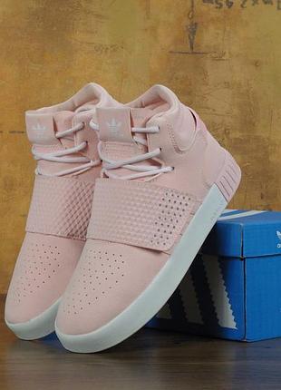 Женские кроссовки adidas tubular pink 36-37-38-39-40