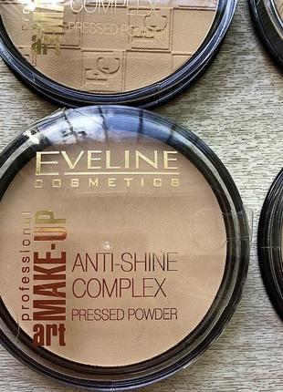 Пудра матирующая eveline cosmetics anti-shine complex4 фото