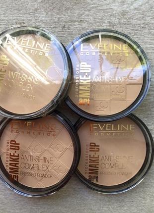 Матуюча Пудра eveline cosmetics anti-shine complex5 фото