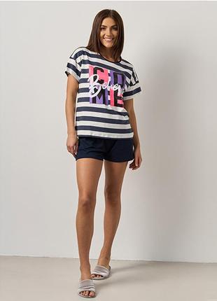 Комплект женский шорты и футболка 10872